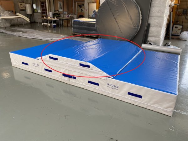 Mat bevelled on long side alone for frame APA26 - 2,40x2x0,20m