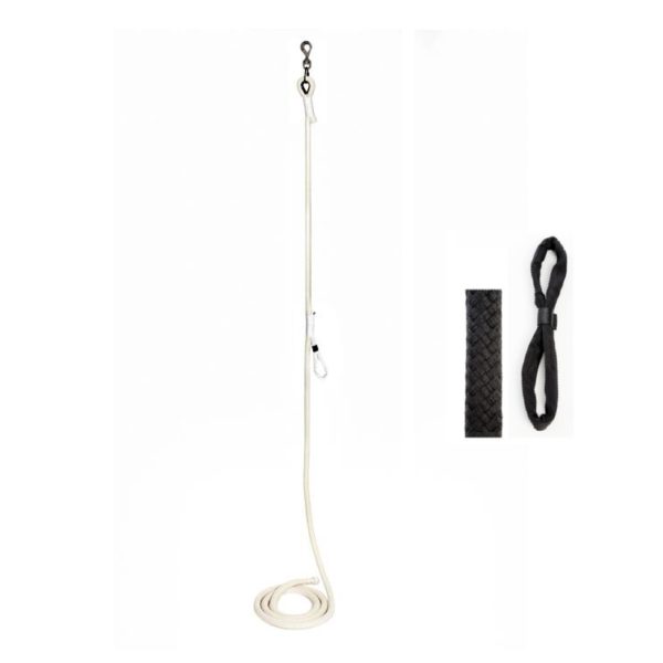 Aerial rope Ø36mm lg 7m web rope BLACK cotton + strap(0.02m3)