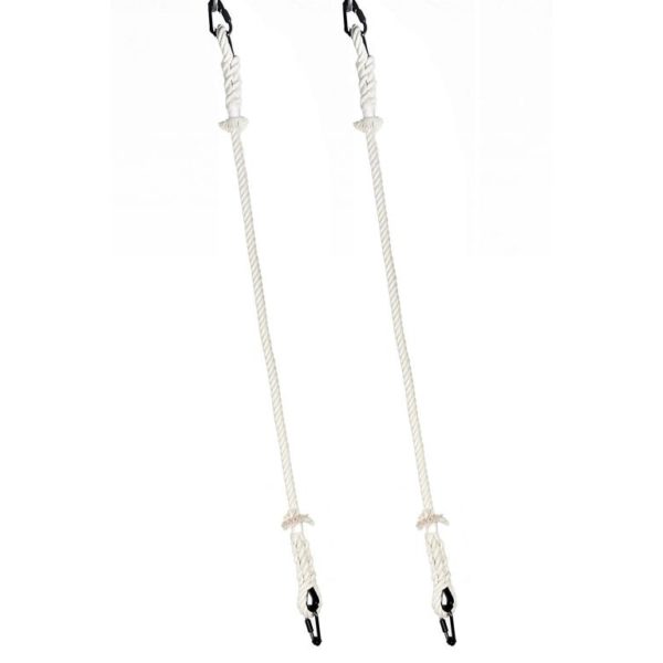 Suspentes corde coton ECRU Ø24mm Lg 1,50m (LA PAIRE)+4 Maillons N°9-0