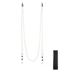 Traditionnal rope BLACK "M" shape Web rope Ø36mm