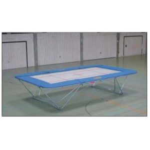 Trampoline Grand Champion Ecole « Eurotramp » toile Polyester 520x305x108+chariot-0