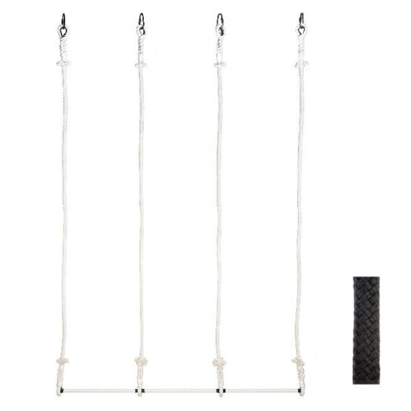 Triple horizontal trapeze BLACK  (55+55+55cm / L2.50m) - Image 2