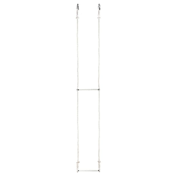 Trapèze vertical double ECRU. long.3.6m (1.60 bas + 2m haut) - 55+55cm - coton avec cables-1262