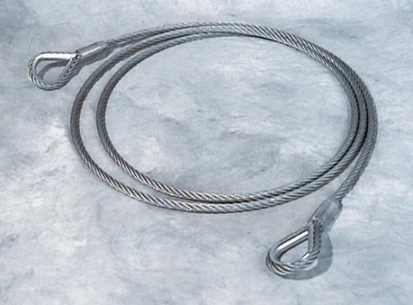 Cable for SPRING for FA10 - Lg 3.80m  + carabina 12 GO