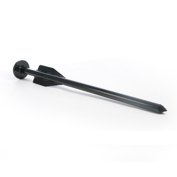 Stacke with side plates lenght 85cm  Ø30mm + head bolt shape Black