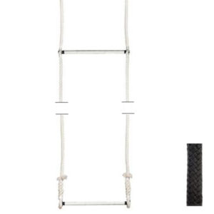 Vertical double trapeze -lg 3.6m (1.60m low + 2m top) - BLACK
