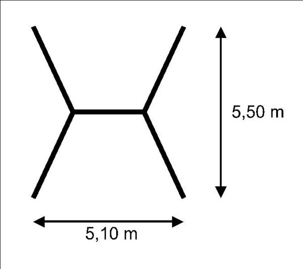 Free standing frame 6.40m x 2.60m - Image 5