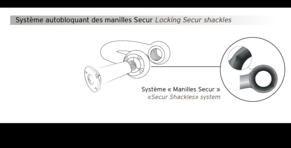 Set of 2 Secur shackles for Aerial hoop - Image 3