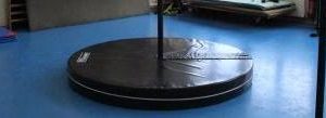 Matelas circulaire pour mât chinois Ø2.13m épaisseur 20cm - Bache noire / Délai : Nous consulter-0