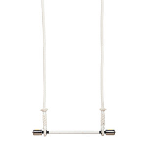 Swinging Trapeze 55cm Lg3.60m OFF WHITE weights 2x3kg