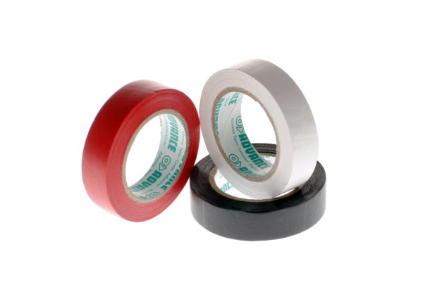 Plastic tape10mx15mm black, red, white