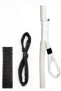 Aerial rope Ø36mm lg 9m web rope BLACK cotton + strap(0.02m3)