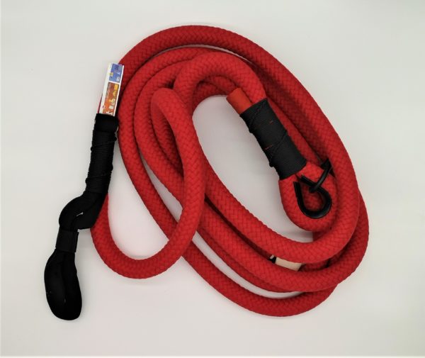 Aerial rope Ø36mm lg 7m web rope RED cotton + strap(0.02m3)