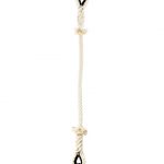 Suspente centrale UNIQUE ECRU Lg 1.50m  - Coton Ø24mm avec  âme acier 4mm