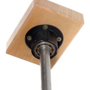 CANNE 30CM SANS BOUTON DE BLOCAGE AVEC ROTATION SUR ROUE LIBRE POUR PODIUM ,ARRÊT PRÉCIS ET SILENCIEUX
